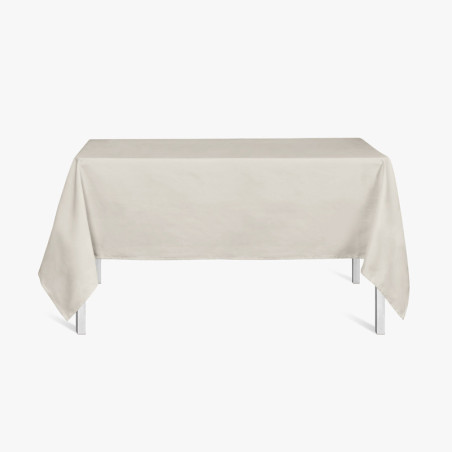 Nappe rectangulaire en tissu - Blanc cassé - 140 x 200 cm