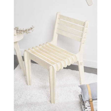 Chaise "Simplicity" en bois - L 51 x P 46 x H 76 cm