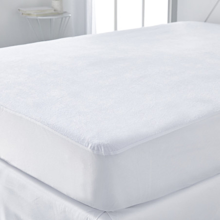 Protège Matelas double Imperméable "Essential" - Blanc - 160 x 200 cm