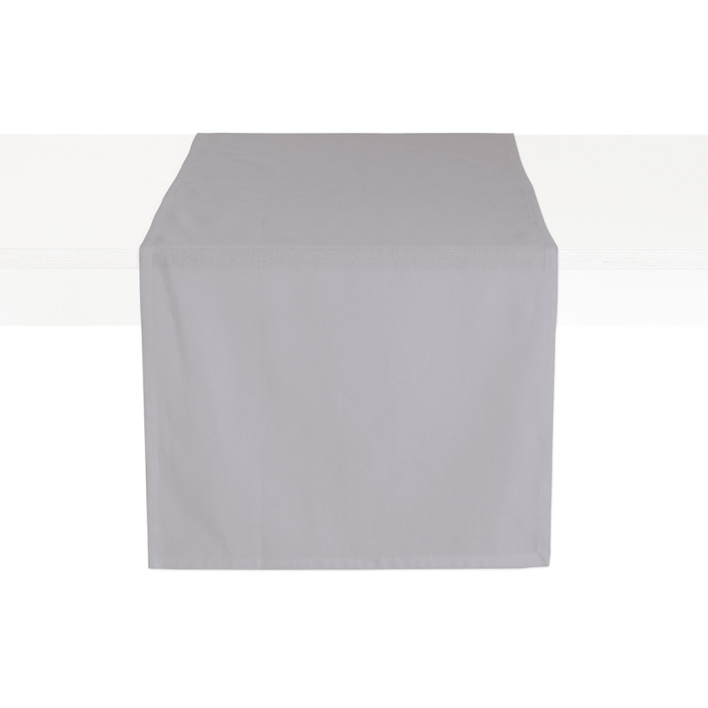 Chemin de Table en coton - Gris - 50 x 150 cm