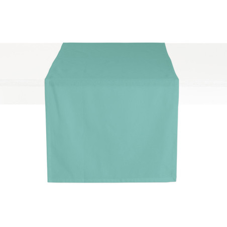 Chemin de Table en coton - vert menthe - 50 x 150 cm