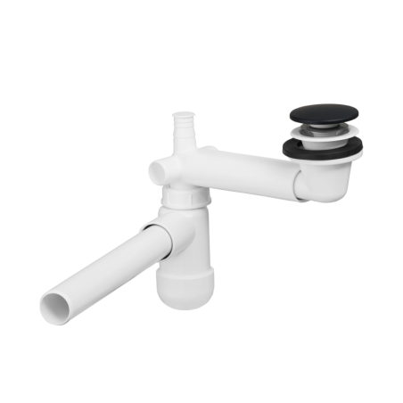 Siphon pour meuble sous vasque - Bonde noire