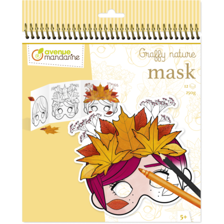 Carnet de coloriage Graffy Nature - Pop Mask - 12 feuilles