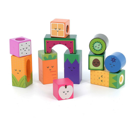 Set de 11 cubes sonores fruits - Multicolore - Jouets d'éveil