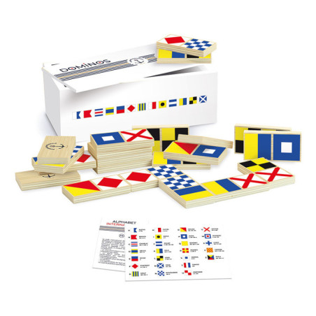 Dominos en bois sur le thème de la Marine nationale - Multicolore - Jeux de société en famille