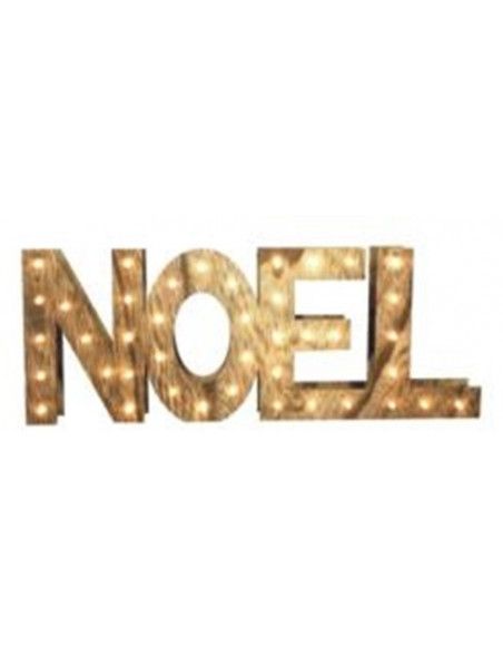 Lettres en bois Noël - LED - Décoration de Noël