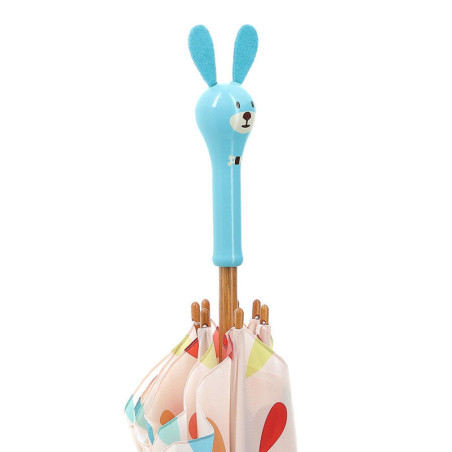 Parapluie en bois pour enfant "Boizoos" - Raoul le Lapin - Multicolore - H 70 cm