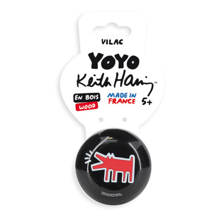 Yoyo wolf - Rouge et Noir - D 7 x H 3,5 cm