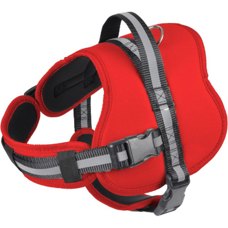 Harnais réglable matelassé pour chien "Essentiel" - Rouge - Taille L (de 71 à 96 cm)