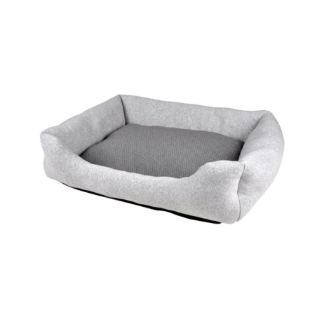 Panier rectangle pour animaux - Gris - L 60 x l 48 x H 14 cm