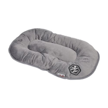 Coussin rectangle réversible pour animaux "Patchy" - Gris/Noir - L 77 x l 50 cm