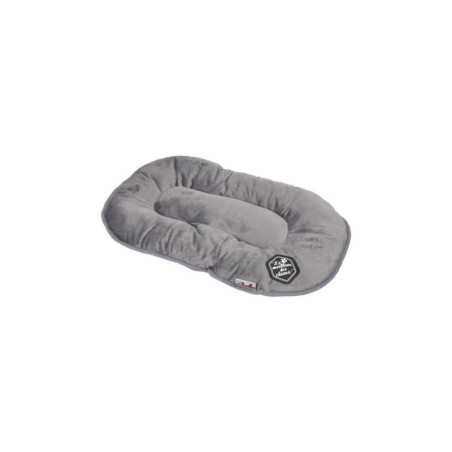 Coussin rectangle réversible pour animaux "Patchy" - Gris/Noir - L 69 x l 44 cm