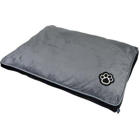 Coussin rectangle pour animaux "Patchy" - Gris/Noir - L 80 x l 60 cm