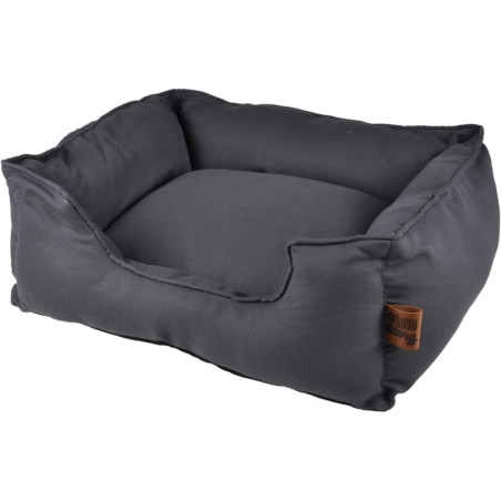 Panier Rectangle pour animaux "Terrazzo" - Gris - L 55 x l 50 x H 20 cm