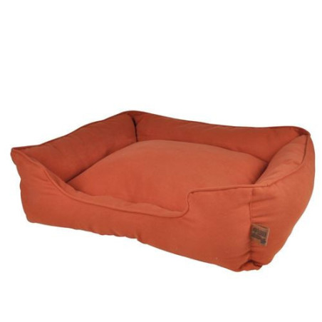 Panier Rectangle pour animaux "Terrazzo" - Orange - L 55 x l 50 x H 20 cm