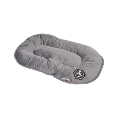 Coussin rectangle réversible pour animaux "Patchy" - Gris/Noir - L 61 x l 38 cm
