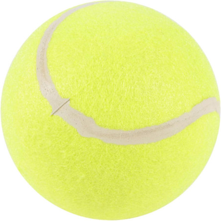 Balle de tennis géante pour chien - Jaune - D 15 cm