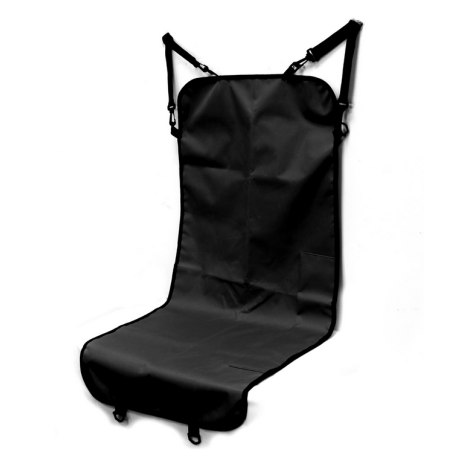 Housse de protection animaux pour siège de voiture en polyester - Noir - L 56 x H 118 cm
