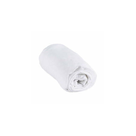 Protège matelas éponge imperméable en polycoton - Blanc - l 60 x L 120 cm