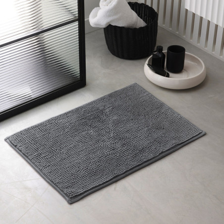 Tapis de bain "Essential" - Gris acier - 40 x 60 cm