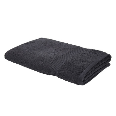 Drap de bain en coton "Essential" - Gris fusain - 90 x 150 cm