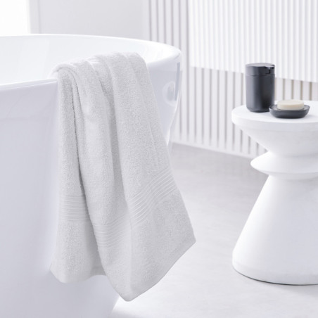 Drap de bain en coton "Essential" - Blanc - 90 x 150 cm