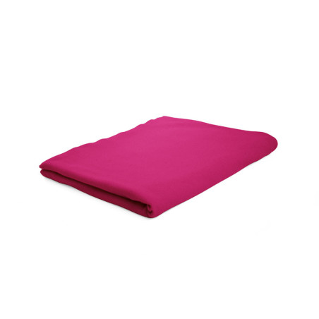 Drap plat pour lit simple en coton - Rose fushia - 180 x 290 cm