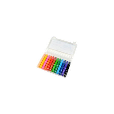 Boite de 12 crayons de cire ultra doux - Multicolore - Dés 3 ans
