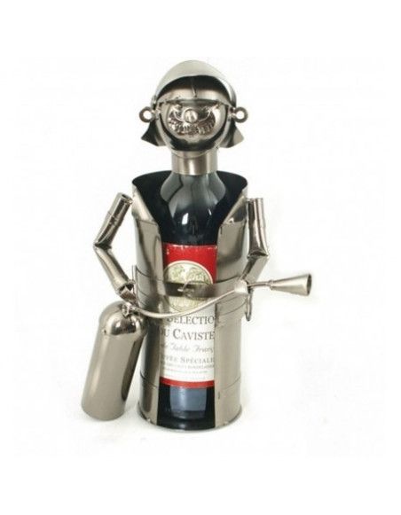 Porte bouteille - Pompier - Wine - H 21 cm