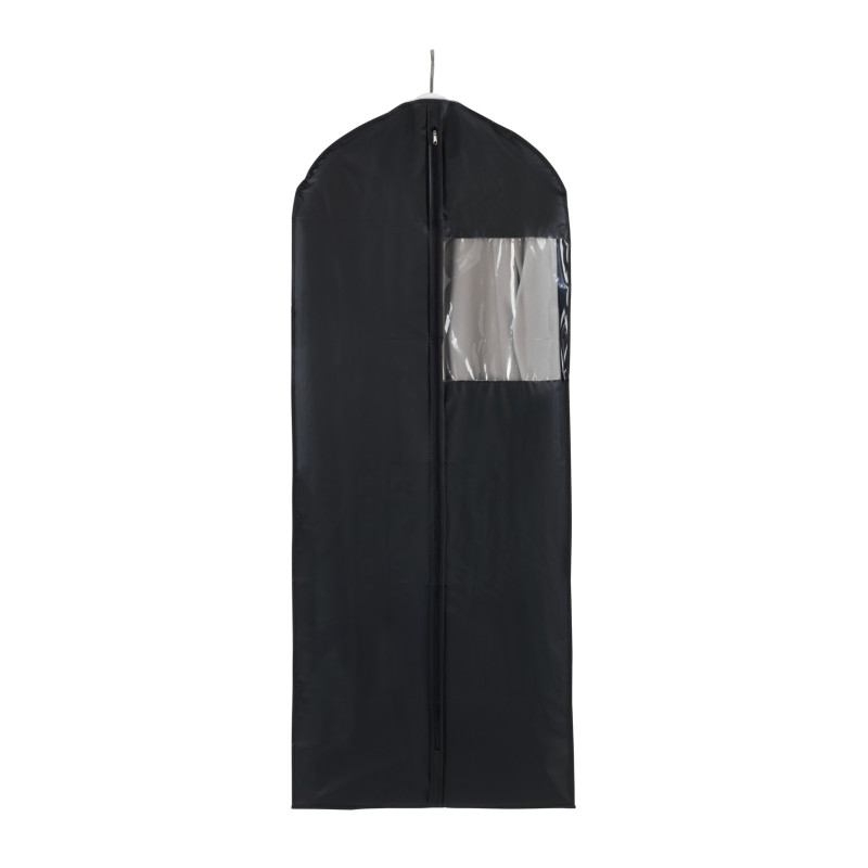 Housse de protection de vêtements Deep avec fermeture à zip - Noir - H 150 x l 60 cm