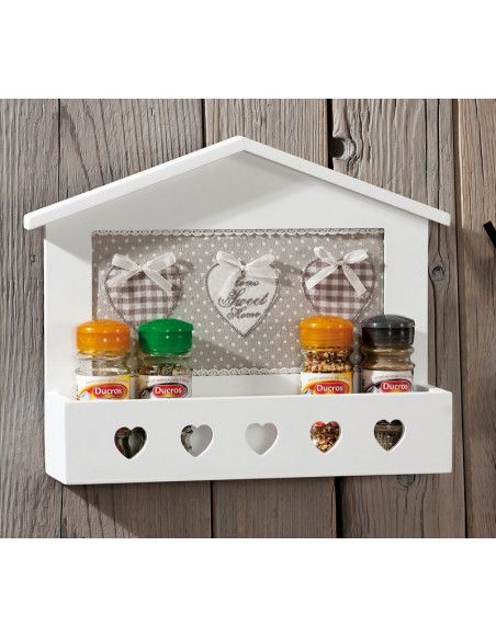 Porte épices mural - Bois - Rangement cuisine