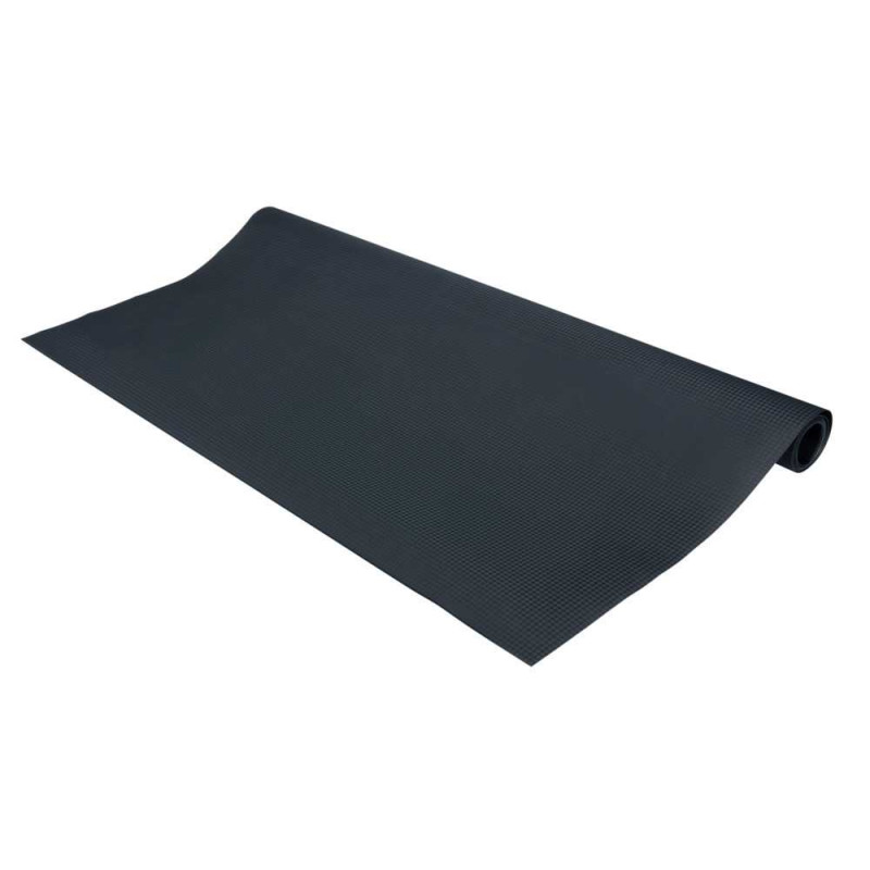 Tapis de protection de sol pour barbecue en plastique antidérapant et étanche Suma - Noir - L 120 x l 60 cm