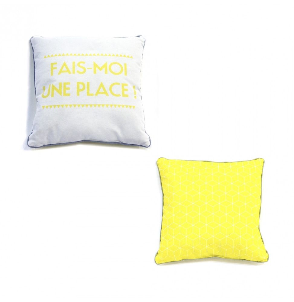Coussin - Fais moi une place - 40 x 40 cm