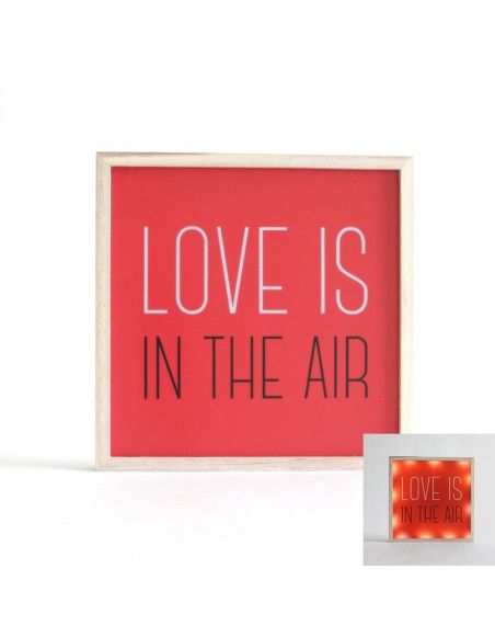Décoration lumineuse - " Love is in the air " - Carré