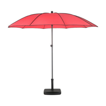 Parasol droit inclinable "Bogota" - Rouge coquelicot - 2,5 m