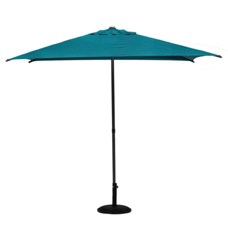 Parasol droit inclinable en tissu "Soya" - Bleu canard - 2,5 m