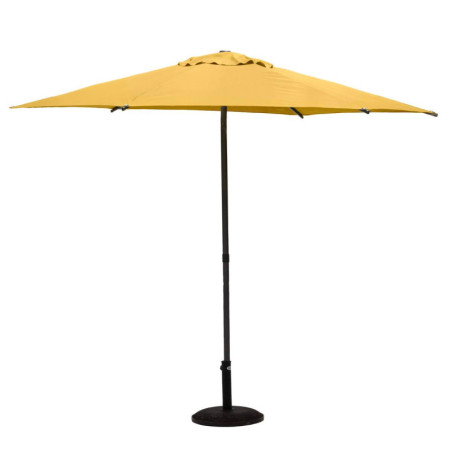 Parasol droit inclinable en tissu "Soya" - Jaune moutarde - 2,7 m