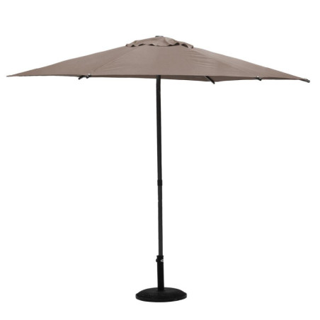 Parasol droit inclinable en tissu "Soya" - Taupe - 2,7 m