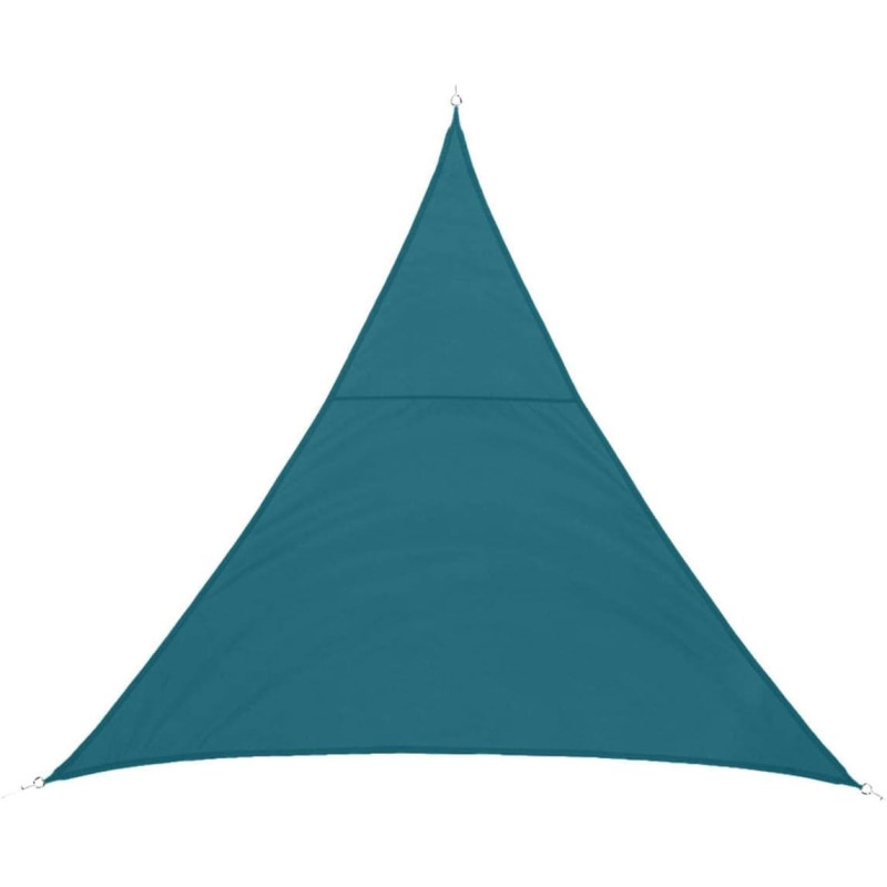 Toile solaire triangulaire en tissu Shae - Bleu canard - L 4 x P 4 x H 4 m
