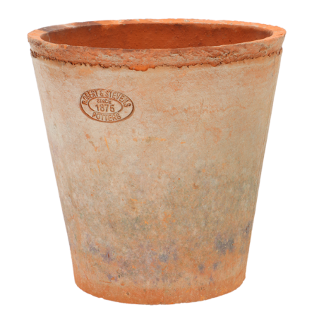 Pot de fleur en terre cuite viellie - Terracotta - D 25,5 x H 23,5 cm