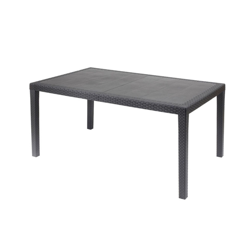 Table de jardin Prince - Gris anthracite - L 150 x l 90 x H 72 cm