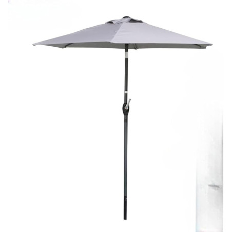 Parasol inclinable "Villa Verde" - Gris clair - D 2 m