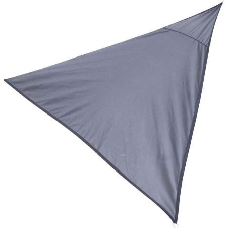 Voile d'ombrage triangulaire en tissu - Gris anthracite - 3,6 m