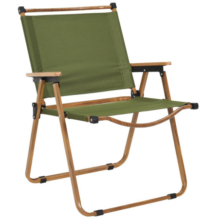 Chaise de camping pliable en métal et tissu "Mariposa" - Vert - P 63 x H 77 cm