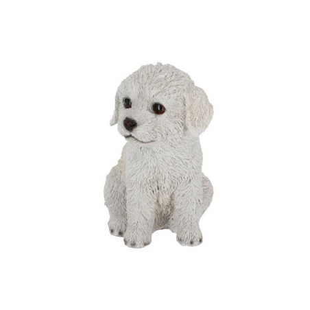 Chiot décoratif en polyrésine - Labradoodle - H 16 cm