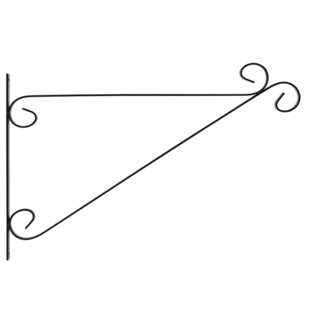 Crochet de suspension en fer - Noir - L 47 x H 32 cm