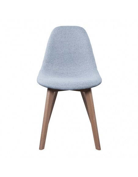 Chaise scandinave - Tissu - Gris