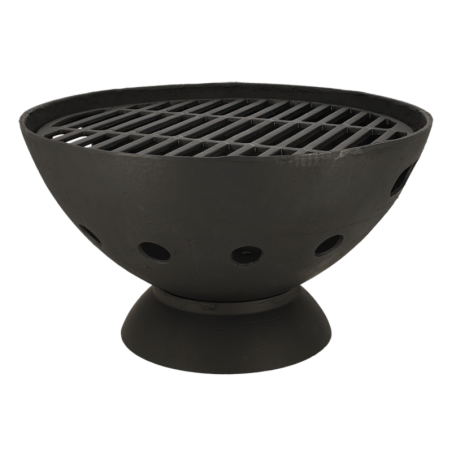 Pot à brasier bas en fonte - Noir - D 54,9 x H 31 cm