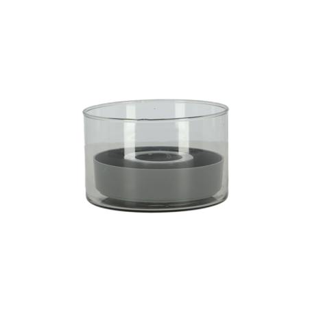 Set de culture d'avocat en verre et plastique - Gris/Transparent - D 14 cm