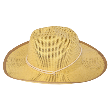 Chapeau de paille unisexe pour jardinage - Beige - L 36,5 x P 39,5 x H 12,2 cm